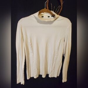 Cream Long Sleeve Top